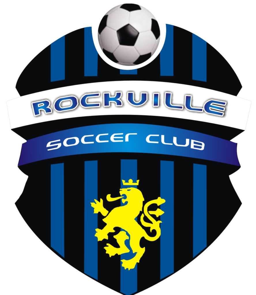 Rockuille soccer club crest with crowned lion